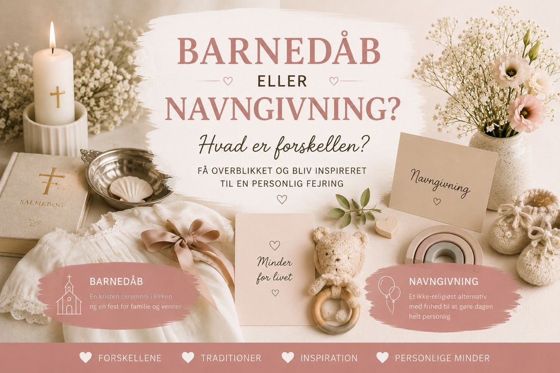 Barnedåb eller navngivning – hvad er forskellen?