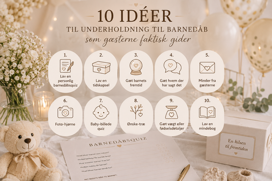 10 idéer til underholdning til barnedåb som gæsterne faktisk gider