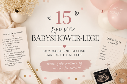 15 sjove babyshower-lege, som gæsterne faktisk har lyst til at lege