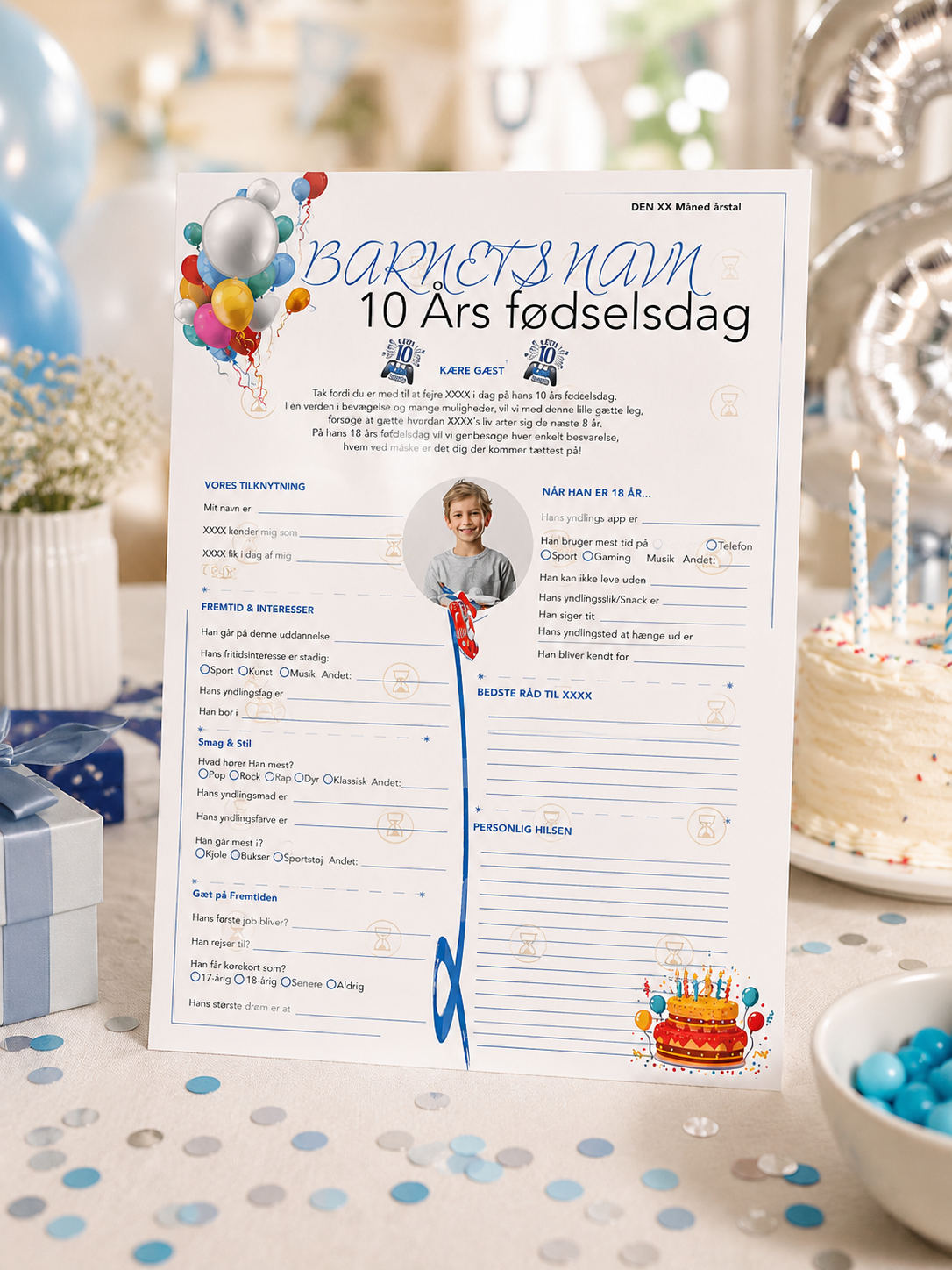 Quiz 10 Års fødselsdag dreng