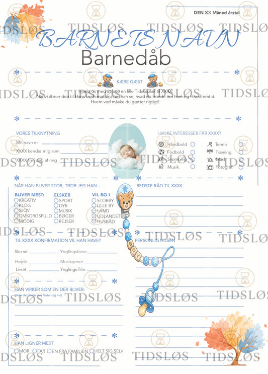 Quiz Barnedåb dreng