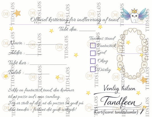 Kort fra tandfeen